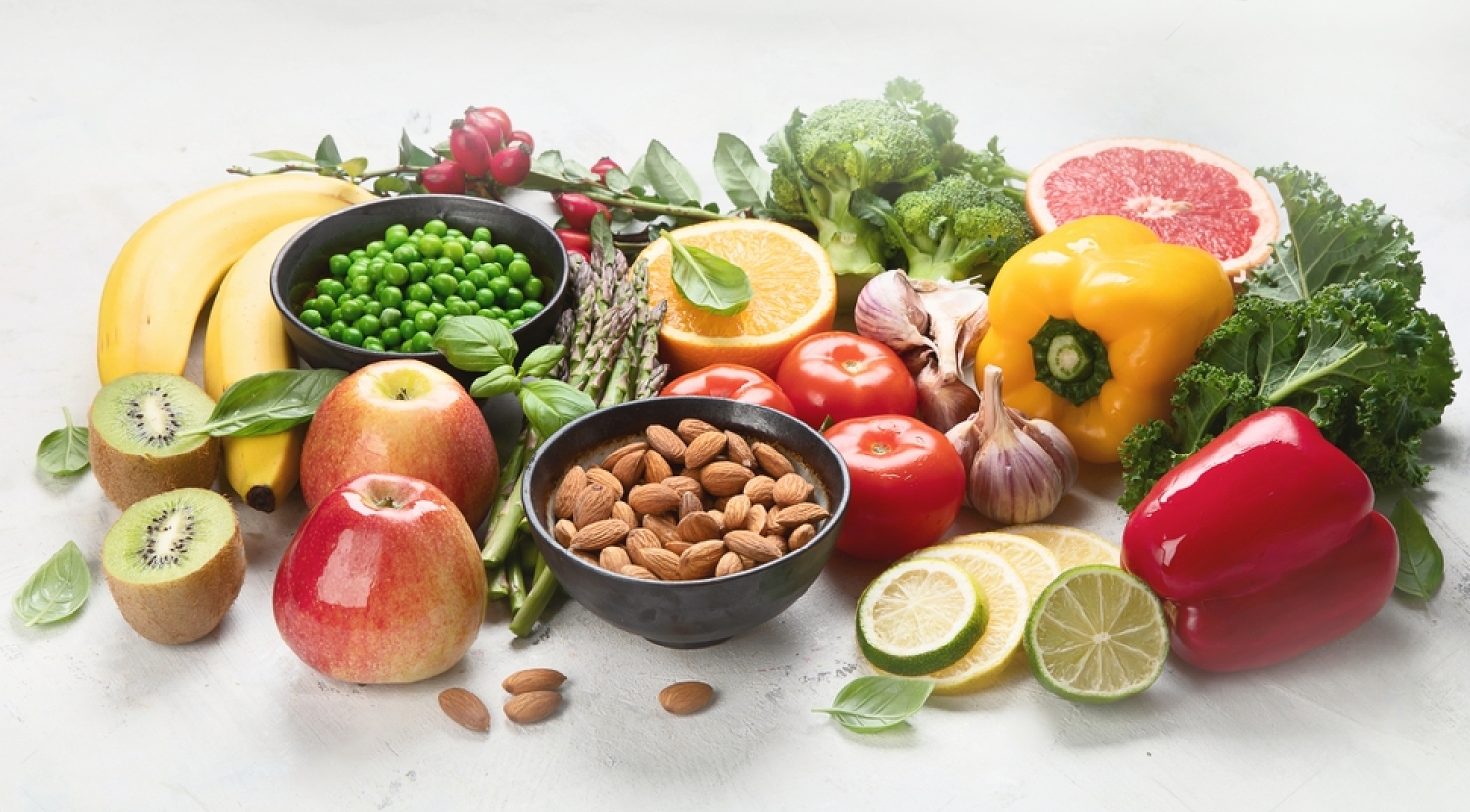 Stock Photo Foods High In Vitamin C Food Rish In Antioxidant Fiber Carbohydrates Boost Immune System And 1545154961 Transformed